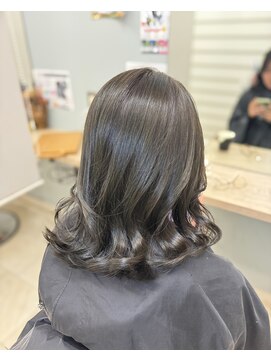 ラックスビー マーレ 沖縄うるま店(LUXBE mare) ブリーチなし オリーブベージュ