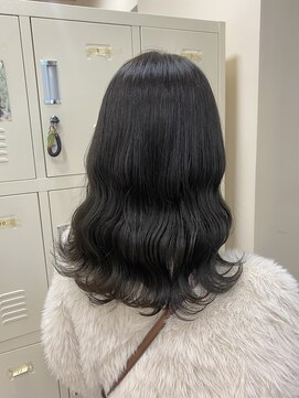 コトナ 越谷店 透明感|艶髪|ダークグレージュ|ウェーブヘア【越谷】