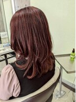 プログレス つくば店(PROGRESS by ヂェムクローバーヘアー)&nbsp;ピンクカラー