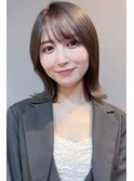 【外ハネミディアム】【艶カラー】20代30代40代50代