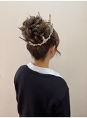 卒業式ヘアセット　卒業式アレンジ　10代
