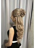 ハーフアップ