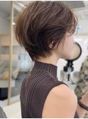 【i.】前髪あり簡単スタイリング耳かけ王道マッシュショートボブ