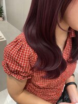 エレノア 静岡店(Eleanor) 韓国風波巻きヨシンモリ×チェリーピンクブラウン【川名】
