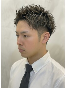 ヨシザワインク プレミアム 横浜 桜木町店(YOSHIZAWA Inc. PREMIUM) 無造作ツイスパスパイキーショートワイルドメンズツーブロック
