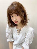 外ハネカジュアル無造作カール3Dカラーボブディ☆