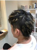 【hair design lotta】ツーブロックショート×メッシュ