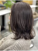 大人可愛い★シークレットハイライト×外ハネくびれミディ
