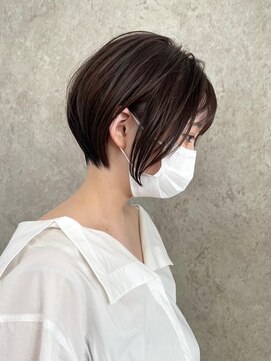 エリマ 調布(elima) 大人ショートボブ/イルミナカラー/大人ショートヘア/ハイライト/