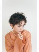 カーリークールショート／マロンベージュ