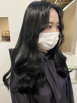 トロニー(TLONY)&nbsp;ショートからエクステロング　ブルーブラック　stylist/miaki