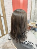 ハイライト×アッシュブラウン