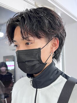 エルマーク(L-MARK) ニュアンスパーマセンターパートサイドパート韓国カルマパーマ