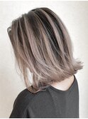 ミルクティーベージュダブルカラーケアブリーチインナーカラー