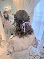 リムネ(RIMUNE)&nbsp;編み込みハーフアップ