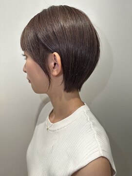 グランドライン(GRAND LINE) GRANDLINE 千崎聖太 透明感ベージュシルエット重視ショートボブ