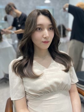 フォンド 津田沼(fond.) 前髪/韓国/ピンクベージュ/インナーグレージュ/津田沼駅