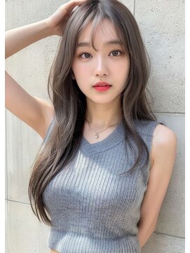 シェル 立川(shell) くびレイヤーエモージュ前髪ピンクベージュワンカール【立川】