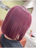 pink×ボブ