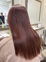 ヘアーアンドメイク ビス(HAIR&MAKE bis) オレンジすぎないアプリコットカラー【中西思実】