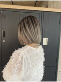 バレイヤージュ × ボブ
