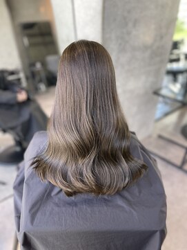 ルート 南堀江(route) オリーブブラウン/艶髪/イメチェン/前髪カット/堀江