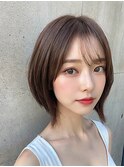 大人可愛い小顔前下がりボブ×ナチュラルボブ×ミニボブ20代30代