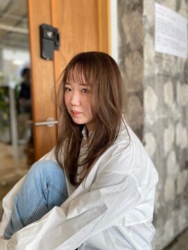 サラ 新宮店(SARA) 【藤木】20代　顔まわりレイヤー×ベージュ