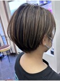 ハンサムショート　丸みショート　30代40代50代