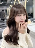 韓国ヘア/ブリーチ/顔周りカット/ハイトーン/レイヤーカット/