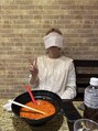 パウダーヘアー(powder hair) よく食べてよく飲みます◎