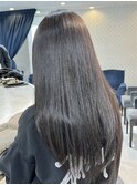 ダークブラウングレージュ暗髪