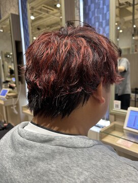 ビス リアン 川口店(Vis lien) 王道メンズナチュラルパーマ外ハネ無造作ハイトーンカラー