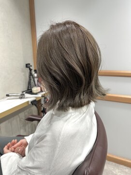 シャルム 溝の口店(charme) ミニウルフホワイトグレージュ小顔レイヤーカットデジタルパーマ