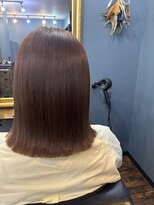 ユニコヘア(unico hair)&nbsp;ボブ×ピンクベージュ