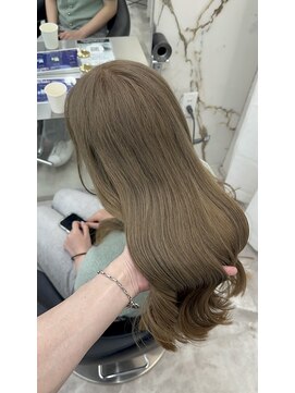 エトワール(ETOILE) 神戸三ノ宮/ブリーチ一回オリーブベージュ/ヘーゼル/