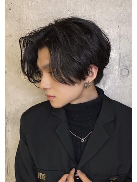 ゼンコー アオヤマ(ZENKO Aoyama) センターパート×ニュアンスパーマ