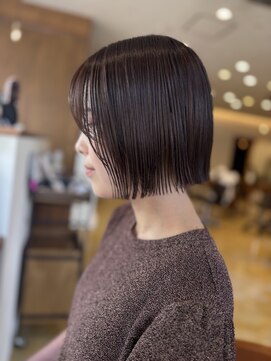 カノエ 岡山店(canoe) 切りっぱなしボブ