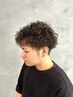 【パーマ好きおススメ】 メンズカット+オーダー率No.1波巻きパーマ¥11000