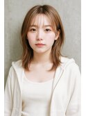 20代/モテ髪/小顔カット/薄めバング/イメチェン/大人可愛い/上田