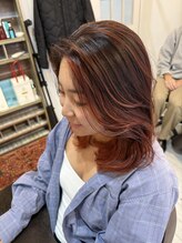 マーノプラス(mano+) バレイヤージュ　藤沢/藤沢美容室/ハイライト/ブリーチ