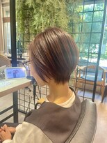 ゼスト 三鷹店(ZEST) 外ハネボブチェリーブラウン似合わせ韓国レイヤーカット/三鷹み