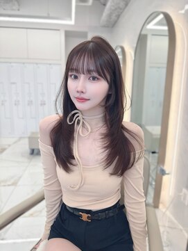 グレージュ/レイヤーカット/ハッシュカット/オリーブベージュ/栄