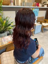 コスタエストオブリシェール(COSTA EST of RICHAIR)&nbsp;ボルドーカラー＋デジタルパーマ