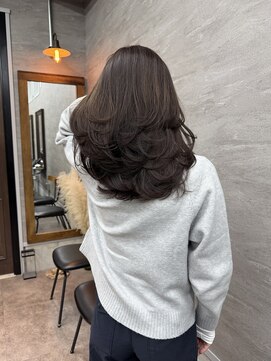 ソー(so.) ワンカールレイヤー/チョコレートブラウン/レイヤーカット