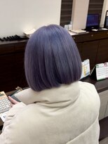 ブルーテーフ(Bleu Terre)&nbsp;盛岡【透明感ラベンダーボブ】ブリーチベースを活かして◎