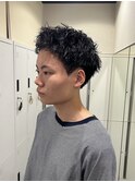 メンズパーマ/スパイキーショート/ニュアンスパーマ/茅ヶ崎