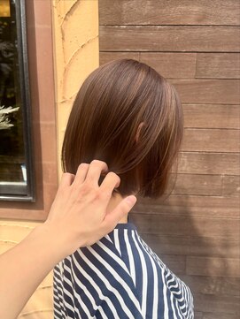ルーンバイアンツ 茅ヶ崎北口店(Lune. by ANT'S) ワンホンレイヤー/ミルクティーブロンド/ダークブルー/茅ヶ崎