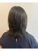 毛流れ綺麗　ミディアムレイヤー