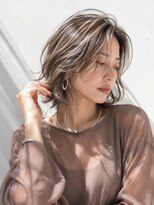 アッシュ 学芸大学店(Ash)&nbsp;ミディアムレイヤー/大人女性/ココアベージュ/脱白髪染め